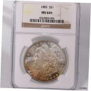 1885 モルガン $1 NGC 認定 MS64+ プラス グレードミント ステート シルバー ダラー コイン 1885 Morgan $1 NGC Certi...