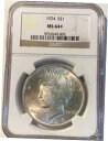 1924 P ピースダラー NGC MS-64+ ホワイト コイン 1924 P Peace Dollar NGC MS-64+ White Coin