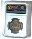 ドイツ ワイマール共和国 1927 A 3 REICHSMARK BREMERHAVEN 銀貨、NGC MS64。 Germany Weimar Republi...