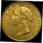 【極美品/品質保証書付】 アンティークコイン 硬貨 1857 Sydney Mint Type II Half Sovereign Unc (PCGS MS62) [送料無料] #oot-wr-013091-716