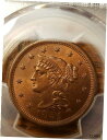 1851 PCGS MS 64 RB 編み込みヘア ラージ セント コイン 1c 1851 PCGS MS 64 RB Braided Hair Large C...