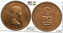 1965 ニュージーランド ハーフペニー PCGS MS64RD BU 高級トーンコイン!!! 1965 NEW ZEALAND HALF PENNY PCGS MS64RD BU HIGH GRADED TONED COIN !!!(3)