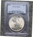 1923 PCGS MS 64 ピース シルバー ダラー、MS 64 シルバー ピース 1 ドル コイン、素敵なチーク 1923 PCGS MS 64 Peace Silver Dollar, MS 64 Silver Peace $1 Coin, Nice Cheek