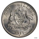 yɔi/iۏ؏tz AeB[NRC RC   [] Australia 1917(m) One Shilling 1/- George V (Silver) - PCGS MS64 (Ch-Unc)