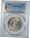 yɔi/iۏ؏tz AeB[NRC RC   [] 1939 S Walking Liberty Half Dollar Coin PCGS Graded MS66 GEM Uncirculated