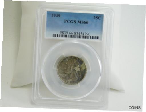 ڶ/ʼݾڽա ƥ    [̵] 1949 PCGS MS66 25C Certified Washington Quarter US Coin Slab AND133/HN