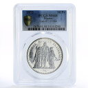 フランス 10 フラン ヘラクレス グループの紋章 MS68 PCGS 銀貨 1973 France 10 francs Hercules Group Coat...