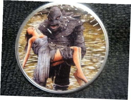  アンティークコイン コイン 金貨 銀貨  2021 TYPE 1 Silver Eagle Colorized " CREATURE FROM THE BLACK LAGOON " 1 OF 15