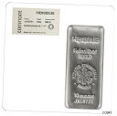 yɔi/iۏ؏tz AeB[NRC RC   [] 10 oz Heraeus Silver Bar .9999 Fine (w/COA)