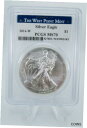 新品 米国 2014 シルバー イーグル マネー クリップ 1 オンスファインシルバー - 送料無料 2014-W PCGS MS70 American Sil...