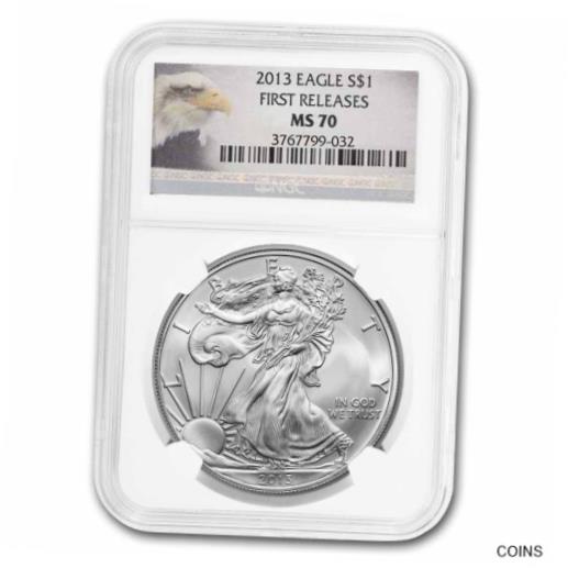 【極美品/品質保証書付】 アンティークコイン コイン 金貨 銀貨 [送料無料] 2013 American Silver Eagle MS-70 NGC (FR, Eagle Label) - SKU#254088