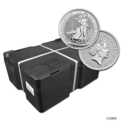 ڶ/ʼݾڽա ƥ  2023 Great Britain Silver Britannia ?2 - 1 oz - BU - Sealed 500 Coin Monster Box [̵] #scf-wr-013230-131