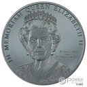  アンティークコイン コイン 金貨 銀貨  IN MEMORIAM QUEEN ELIZABETH II Black Proof 1 Oz Silver Coin 5$ Cook Islands 2022