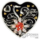 CELEBRATE LOVE シルバー コイン 20$ カナダ 2023 VALENTINE DAY Heart Shaped Silver Coin 1$ Niue 2023