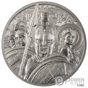 NOBLE BAR ニューヨーク エディション キロ セット シルバー コイン 10 枚 3000 フラン カメルーン 2022 SPARTA 1 Oz Pla...