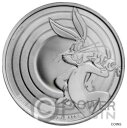 ランダム イヤー - 5 オンス .999 ファイン シルバー メキシカン リベルタ 5 オンザ BUGS BUNNY Looney Tunes 1 Oz Silver Coin 5$ Samoa 2022