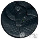 エレファント ビッグ ファイブ 1 オンス シルバー コイン 1000 フラン コートジボワール 2022 BLACK MAMBA 2 Oz Silver Co...