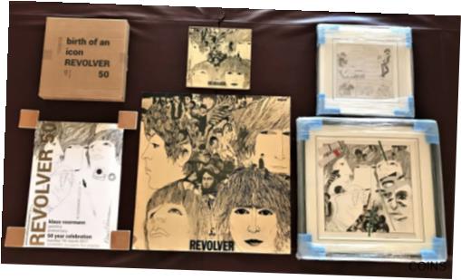 【極美品/品質保証書付】 BEATLES "REVOLVER 50" SIGNED SET by K. VOORMANN(LENNON-McCARTNEY-HARRISON-STARR)