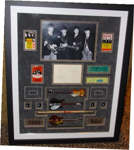 【極美品/品質保証書付】 アンティークコイン 硬貨 THE BEATLES signed autographed display photo guitar pick drumstick PSA DNA RARE [送料無料] #oof-wr-013242-65