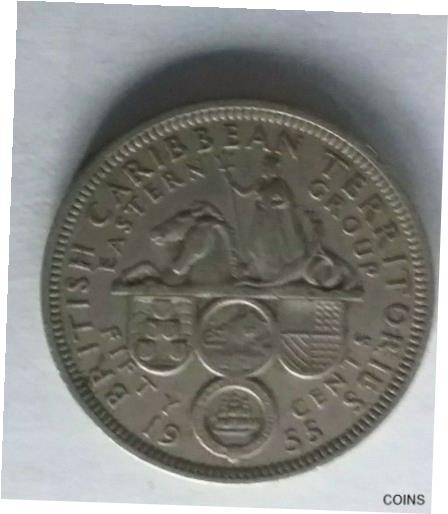 ڶ/ʼݾڽա ƥ Ų British Caribbean Territories 25 Cents 1955 w/Queen Elizabeth [̵] #oof-wr-013259-583