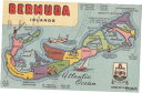 バミューダ - 島地図 - 1950 - ヨットスタンプ - 紋章 BERMUDA - Island Map - 1950 - Sailboat Stamp -...