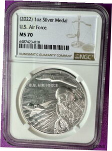 バック・トゥ・ザ・フューチャー 35 周年記念銀貨 2020 ニウエ 1 オンス 999 ファイン (2022) 1oz Silver Medal U.S. Air Force NGC MS70