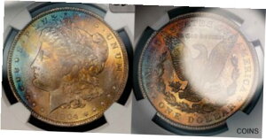 1890-S $1 モルガン シルバー ダラー NGC MS64 ANA 貨幣博物館 1904-O $1 Morgan Silver Dollar - VAM-12 - Rainbow Toning - NGC MS 63 - SKU-B2109