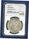 【極美品/品質保証書付】 アンティークコイン コイン 金貨 銀貨 [送料無料] 1883 S NGC Morgan Silver Dollar $1 US Mint Rare Key Date Coin 1883-S AU Details