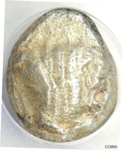 【極美品/品質保証書付】 アンティークコイン コイン 金貨 銀貨 [送料無料] Greek Caria Mylasa AR Stater Silver Lion Coin 520-450 BC - Certified NGC VF