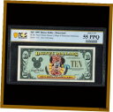 【極美品/品質保証書付】 アンティークコイン 硬貨 Disney 10 Dollars, 1999 No Serial Test Note Specimen Proof Minnie PCGS 55 PPQ [送料無料] #oot-wr-013307-1360