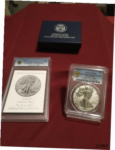 ڶ/ʼݾڽա ƥ  2019-S American Silver Eagle Enhanced Reverse Proof PCGS PR70 FS COA 11839 w/OGP [̵] #sot-wr-013307-533