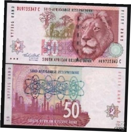 ڶ/ʼݾڽա ƥ    [̵] SOUTH AFRICA 50 RAND P125 B 1992 LION OIL REFINERY UNC ANIMAL MONEY BANK NOTE