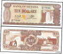 yɔi/iۏ؏tz AeB[NRC d GUYANA 10 DOLLARS 1992 UNC SIG 9,KAIETEUR FALLS AT RIGHT,CANE SUGAR HARVESTING A [] #oof-wr-013366-2099