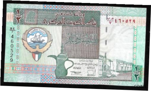 ڶ/ʼݾڽա ƥ Ų World Paper Money - Kuwait 1/2 Dinar L.1968 (1994) P24a @ Crisp VF [̵] #oof-wr-013366-2358