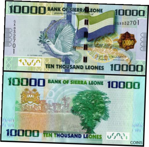 ڶ/ʼݾڽա ƥ    [̵] Sierra Leone 10000 Leones, 2018, P-33d, UNC