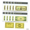 yɔi/iۏ؏tz AeB[NRC RC   [] 10pcs Us 5000 Dollars Banknotes Reserve Bill Art Plastic Money with Plastic Card