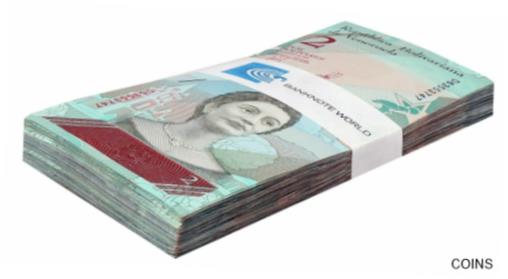 ベネズエラ 2 ボリバル ソベラノ、2018、P-101、中古 X 100 PCS バンドルパック Venezuela 2 Bolivar Soberano, 2018, P-101, Used X 100 PCS Bundle Pack