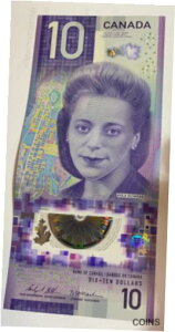 2018 年カナダ初の 10 ドル紙幣、ヴィオラ デズモンド、派手なシリアル番号 2018 $10 Canada's First Vertical Bank Note, Viola Desmond, fancy serial number