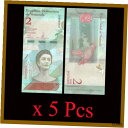 ベネズエラ 2 ボリバルx 5 個、2018 P-101 交換用 (Z) Parrot Unc Venezuela 2 Bolivares x 5 Pcs, 2018 P-101 Replacement (Z) Parrot Unc(3)