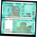 Rs.50/- ウルジット パテル スター ノート「L」インセット プレフィックス 7CC 2018 - UNC 最新 Rs.50/- Urjit Patel ...