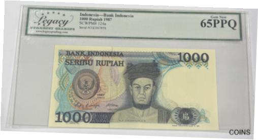 1987 インドネシア銀行 1000 ルピア アジア通貨 お金ジェム 新品 65PPQ 1987 Bank of Indonesia 1000 Rupiah Asia Currency Money Gem New 65PPQ