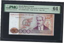  アンティークコイン コイン 金貨 銀貨  Brazil 50 Cruzados on 50000 Cruzeiros ND(1986) P207 Uncirculated Grade 64