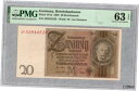 【極美品/品質保証書付】 アンティークコイン コイン 金貨 銀貨 [送料無料] Germany 20 Reichsmark 1929 PMG UNC 63 EPQ