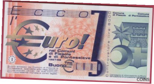 【極美品/品質保証書付】 アンティークコイン 硬貨 R* ITALY 3 ECCO EURO 1997-98 UNC DETAILS #6523 [送料無料] #oof-wr-013383-3548