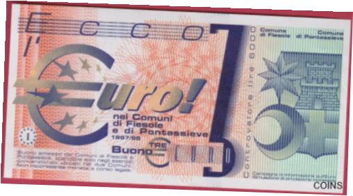 【極美品/品質保証書付】 アンティークコイン 硬貨 R* ITALY 3 ECCO EURO 1997-98 UNC DETAILS #6521 [送料無料] #oof-wr-013383-3606