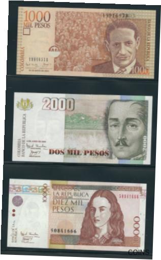 ڶ/ʼݾڽա ƥ    [̵] COLOMBIA BANKNOTES YEAR 2003 SET OF 4 : $1000 $2000 $10000 $50000