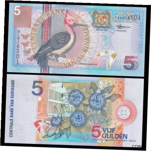 ڶ/ʼݾڽա ƥ Ų Suriname 2000 Year 5 Dong BrandNew Banknotes [̵] #oof-wr-013383-624