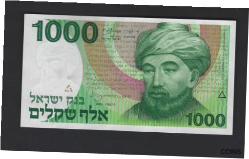 ڶ/ʼݾڽա ƥ Ų Israel 1983 1000 sheqalim (AU) Condition Banknote P-049b [̵] #oof-wr-013383-865