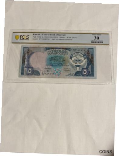 ڶ/ʼݾڽա ƥ    [̵] Kuwait 5 Dinars ick 14b L.1968 (1980-1991) PCGS 30 Very Fine Banknote