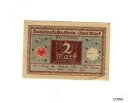【極美品/品質保証書付】 アンティークコイン 硬貨 Genuine 2 Mark German weimar banknote 1920 very f con ...